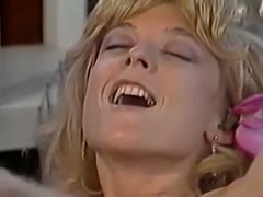 Three older golden-haired lesbian babes take up with the tongue every other's quims